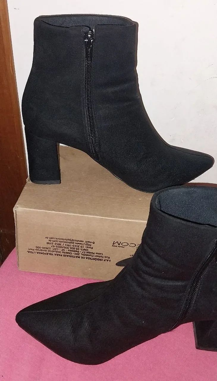 Bota Cano curto Camurça excelente número 35
