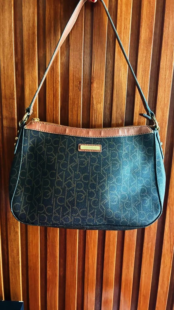 Bolsa Calvin Klein original, couro legítimo