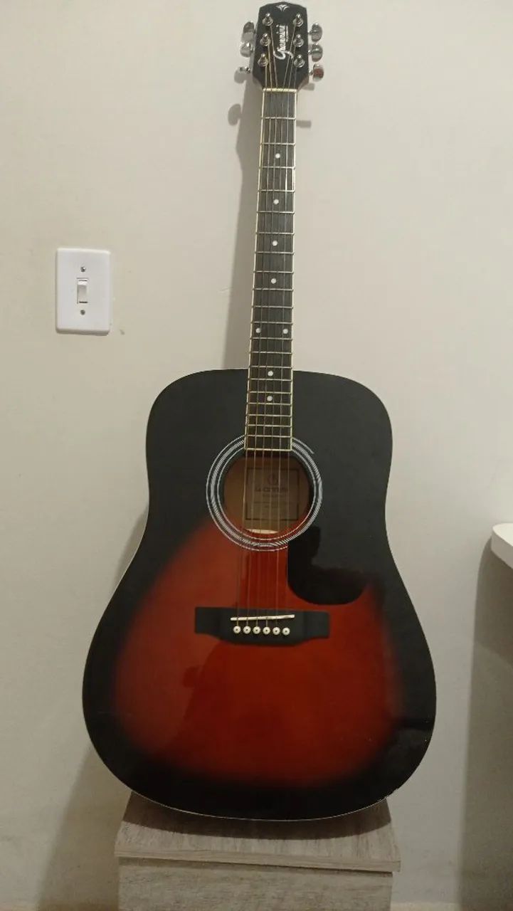 Violão Giannini GD-1 EQ 3TS - Eletroacústico (Também aceito trocas por um de nylon) - Foto 5
