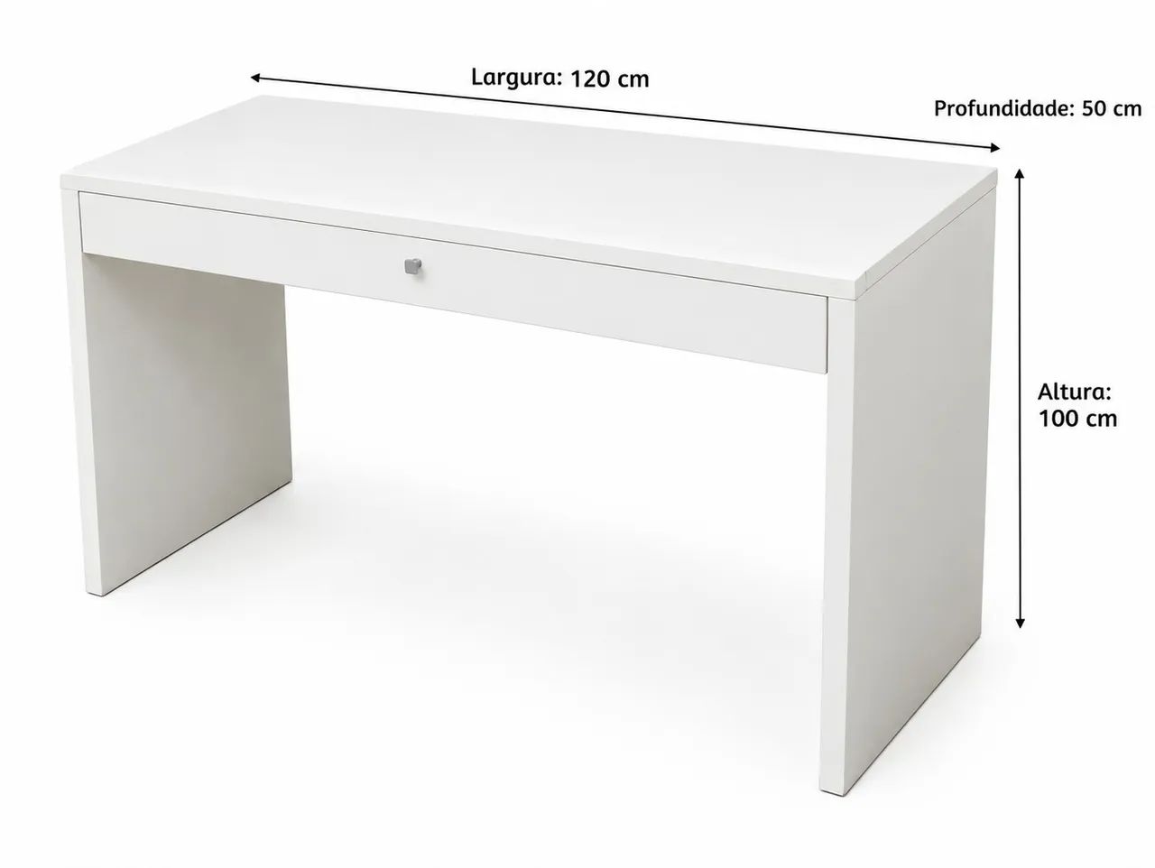 Mesa de escritório madeira branca 