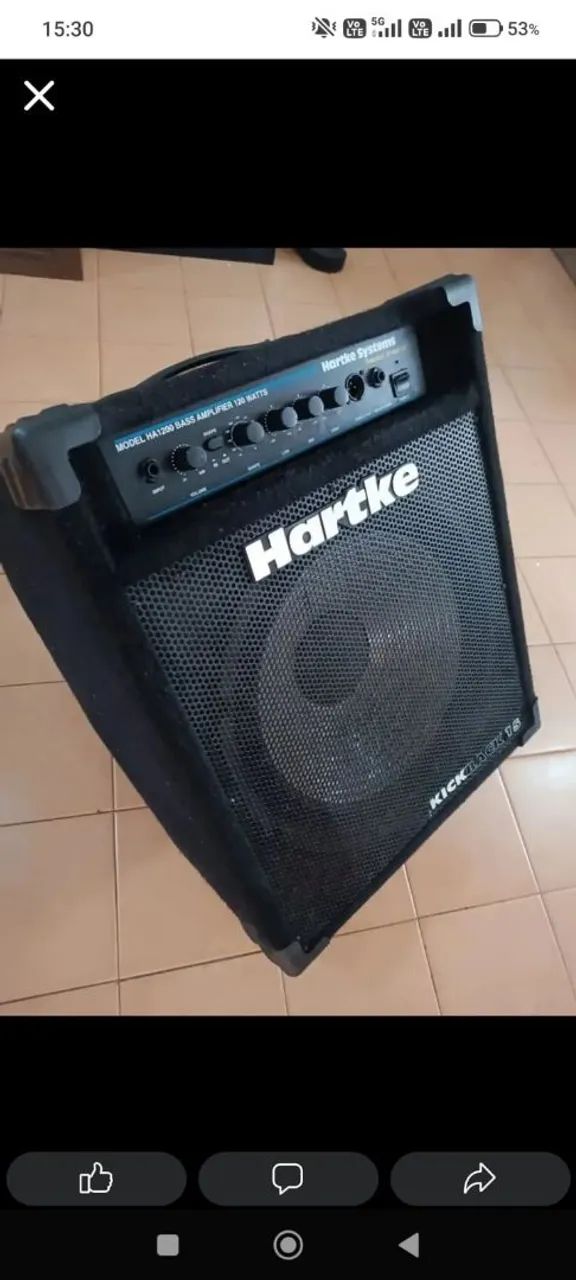 Amplificador Baixo Hartke kickback 15 