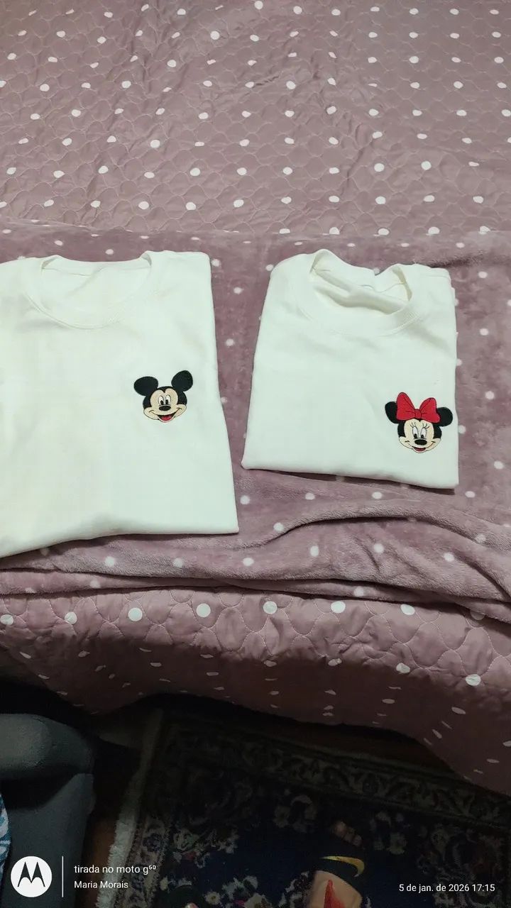 Conjunto de camiseta mikei e mini atulto
