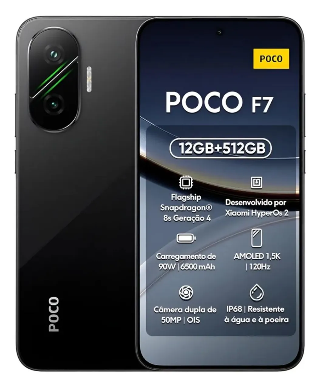 Smartphone Xiaomi Poco F8 Pro 5G 512GB 12GB RAM Dual SIM Tela 6.59