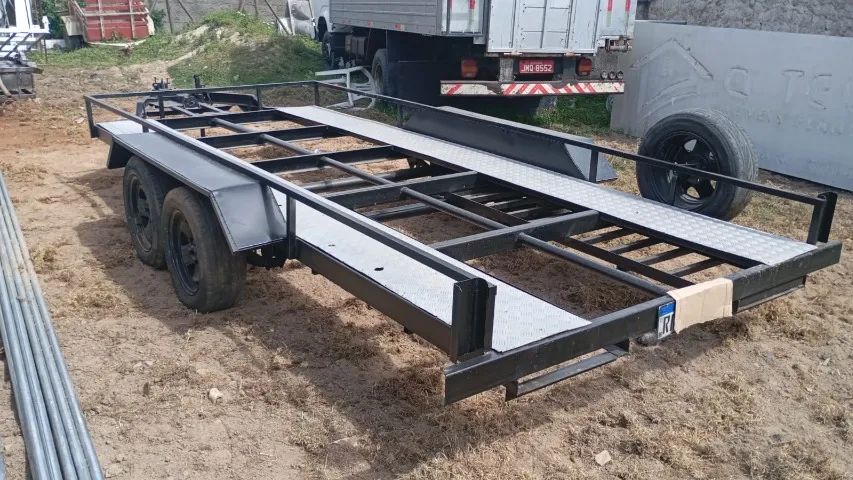 CARRETINHA REBOQUE PARA VEICULO 2 EIXOS - Foto 4