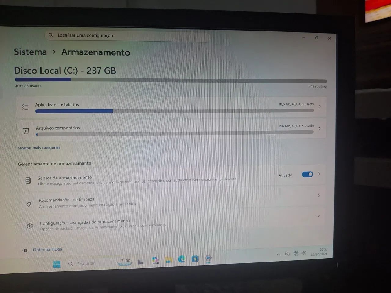 Vendo Destop dell 3080 I5 completo com monitor de 19 polegadas  - Foto 4