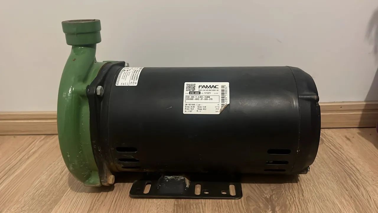  Motobomba FAMAC 4 CV Trifásica - Motor WEG - Revisada - Foto 3