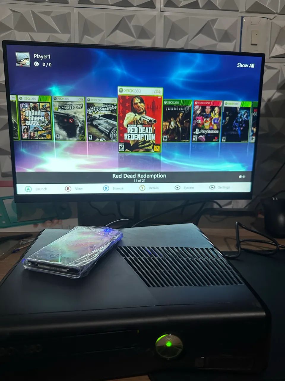 Xbox 360 destravado 320GB com caixa  - Foto 3