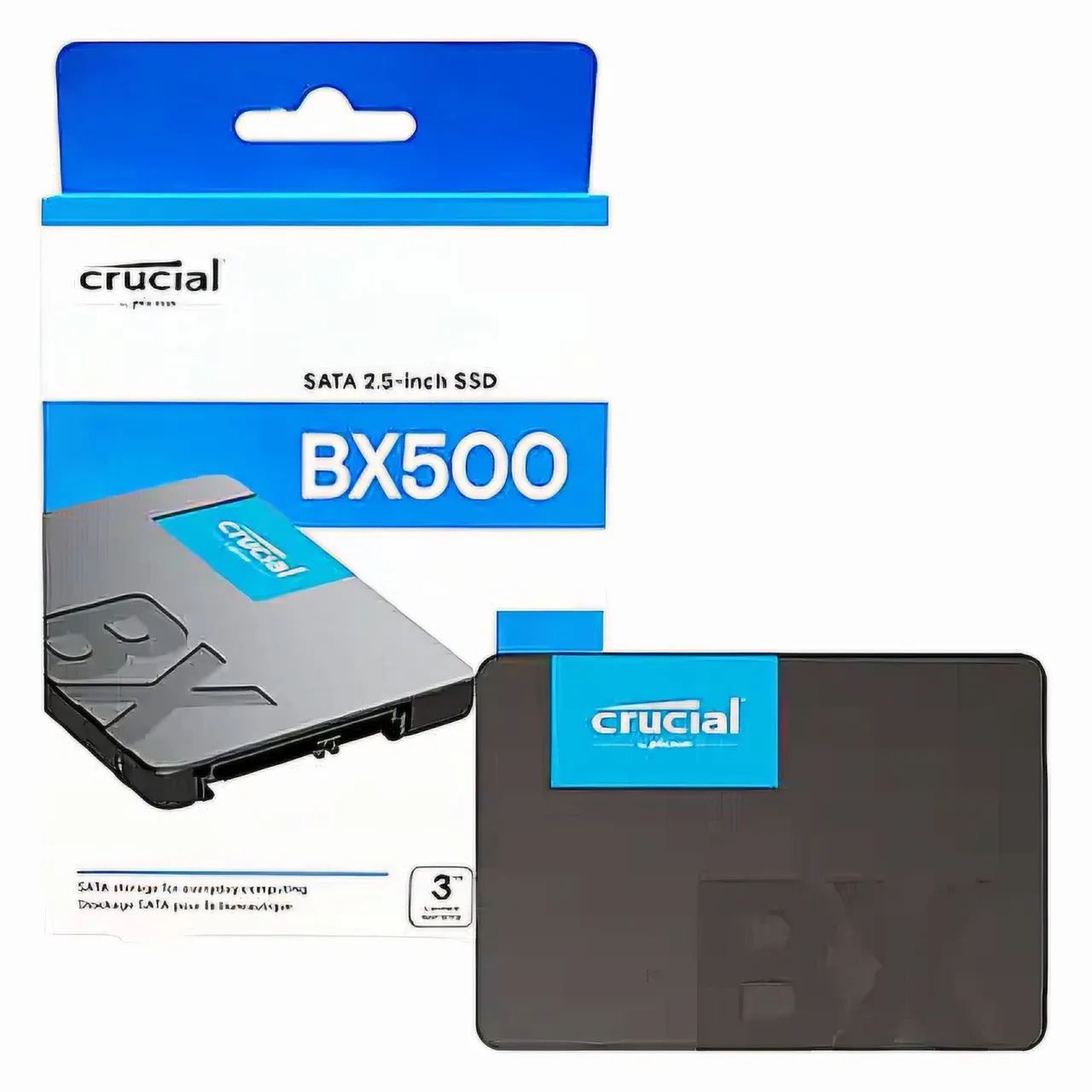 SSD Crucial BX500 2tb 100% de saúde 