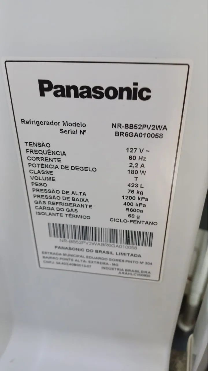 OPORTUNIDADE! Geladeira Panasonic Inverse Econavi Frostfree 423 litros - Foto 5
