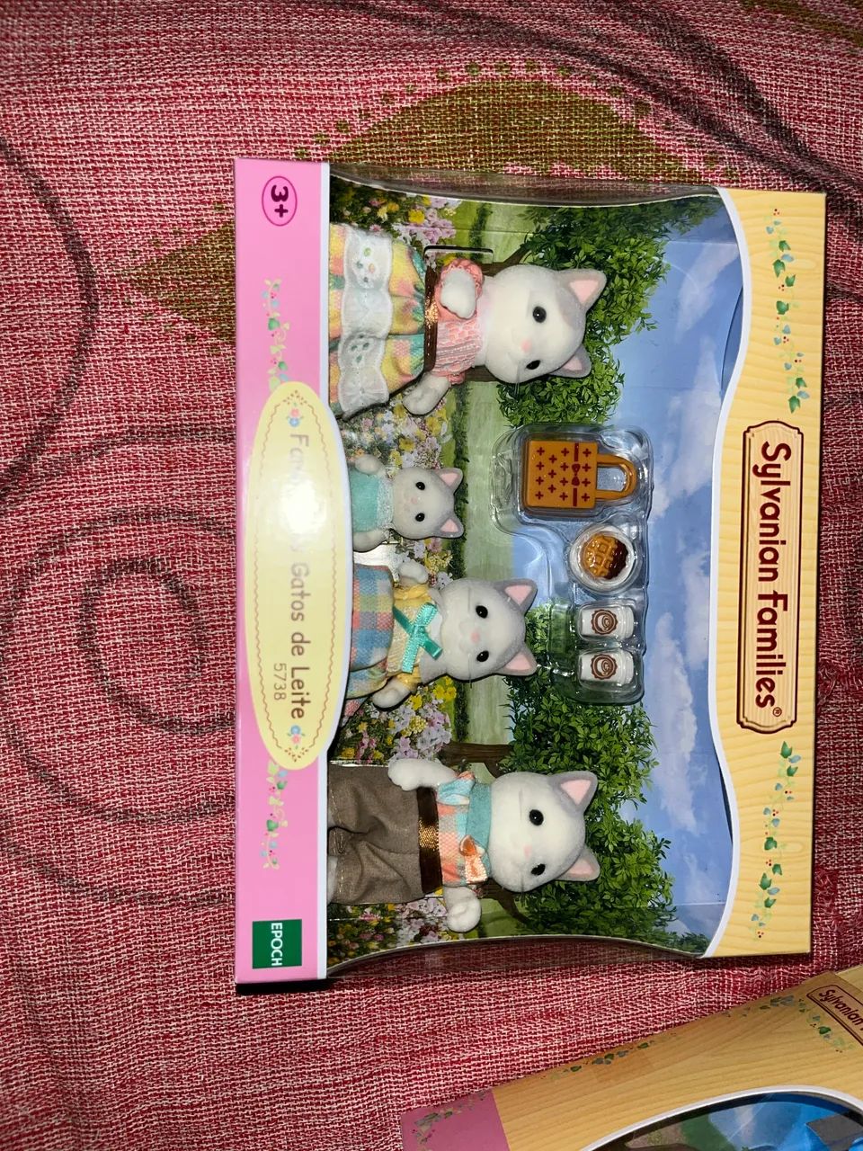 Sylvanian Família dos gatos de leite 
