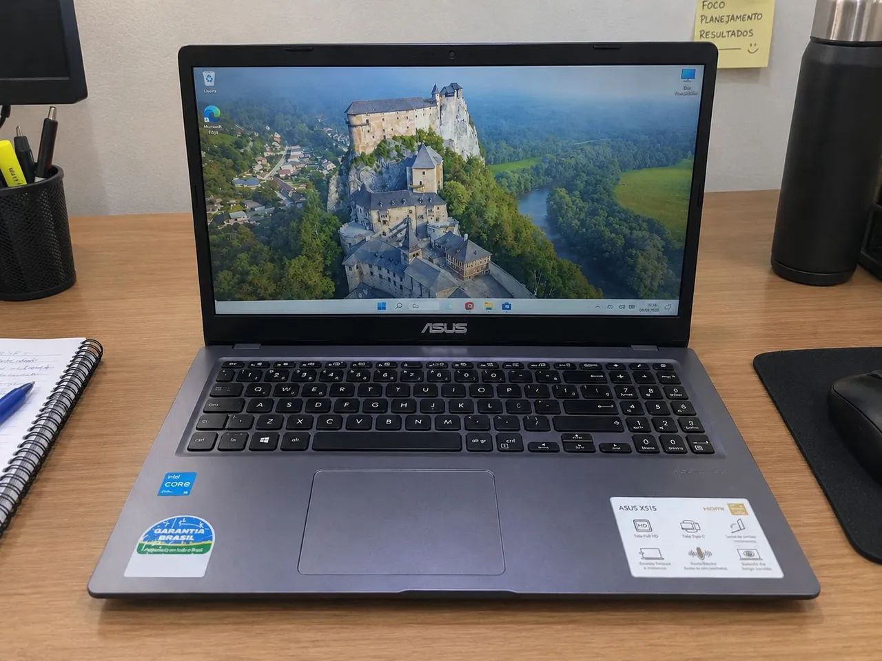 Notebook Asus imtel core i3 11th Gen 8GB DDR4 250GB SSD M.2