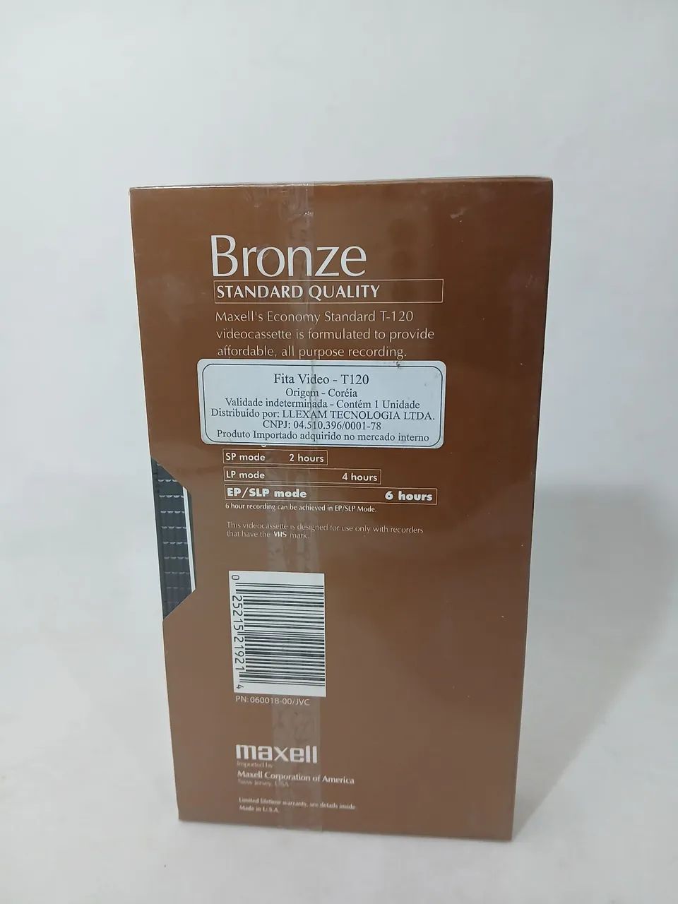 Antiga fita vhs Bronze Standard 6 hrs Lacrada - Foto 5