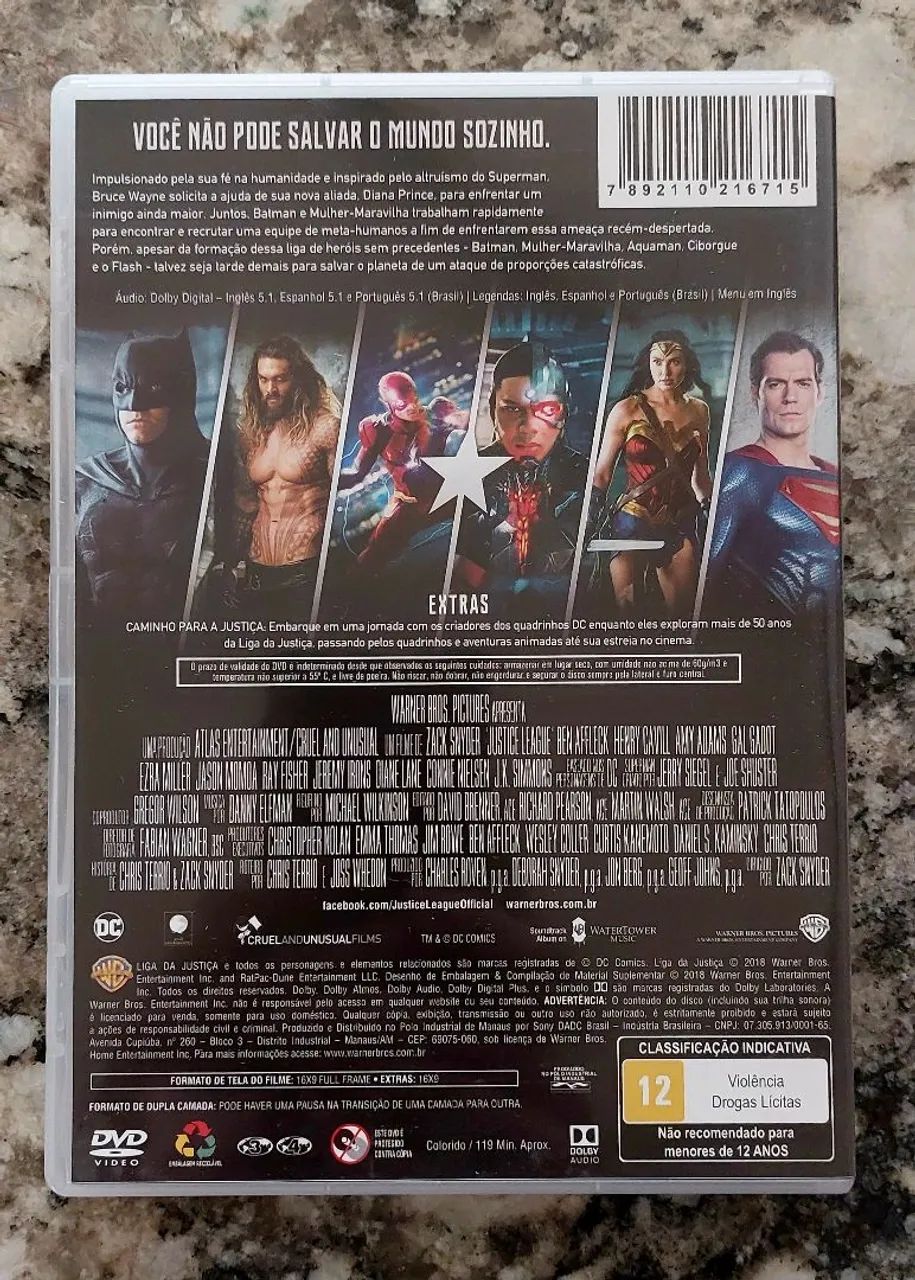 DVD Liga da Justiça (2017) - Foto 2