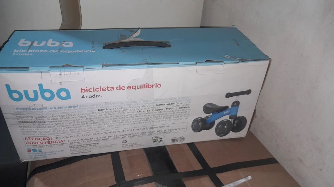 Bicicleta de equilíbrio nova da buba original  - Foto 3