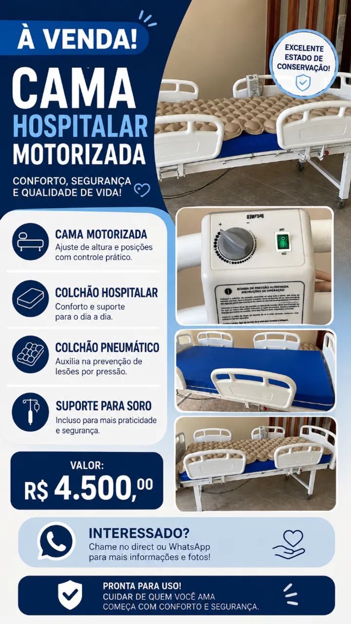 Cama hospitalar - Foto 5