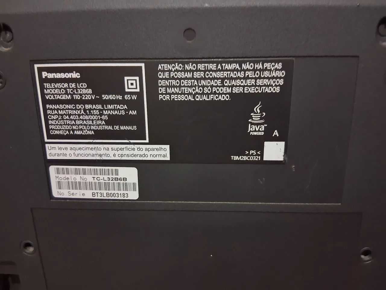 TV Panasonic LCD 32 Polegadas  - Foto 3