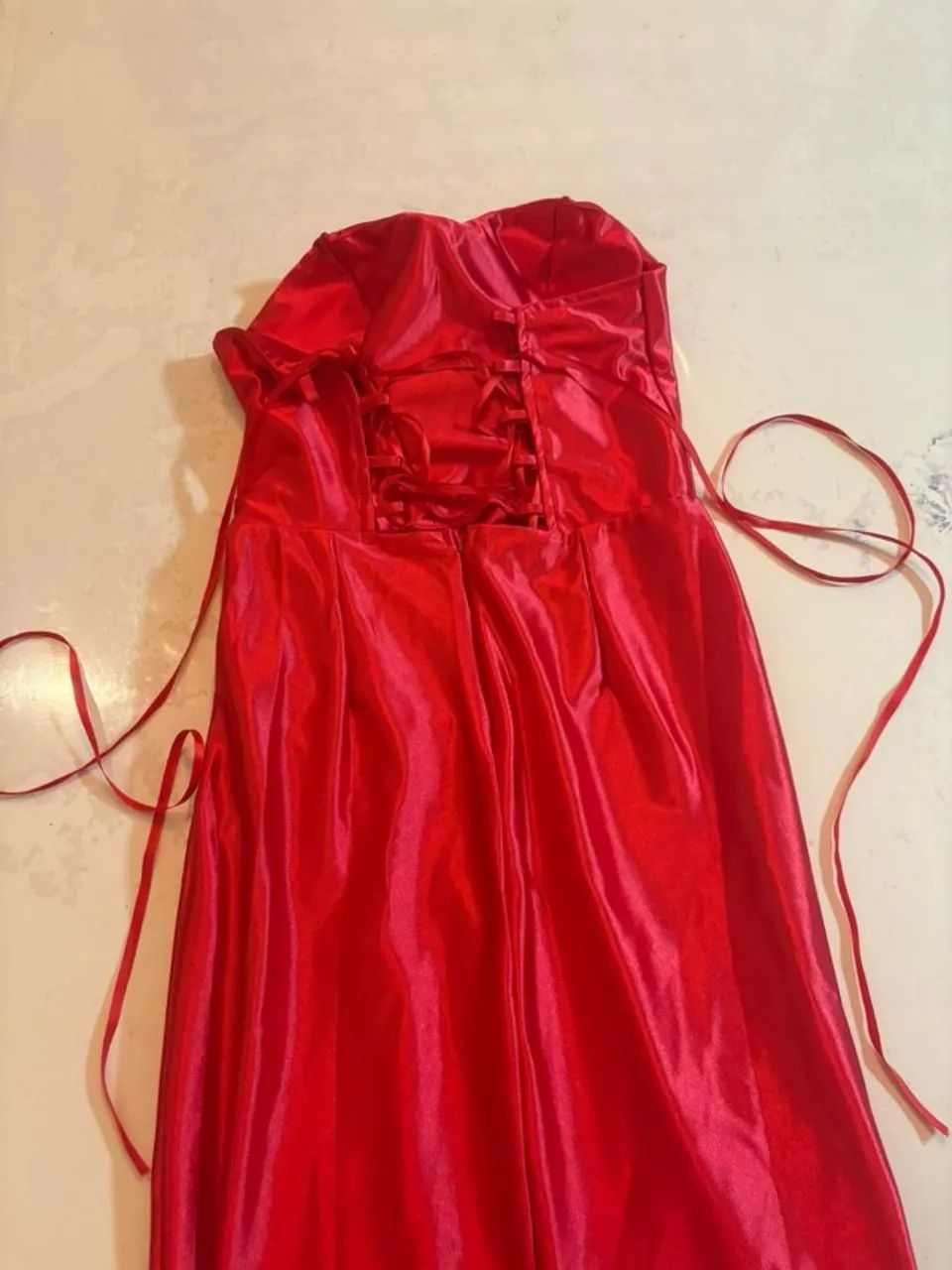 vestido longo vermelho para festas sociais - Foto 3