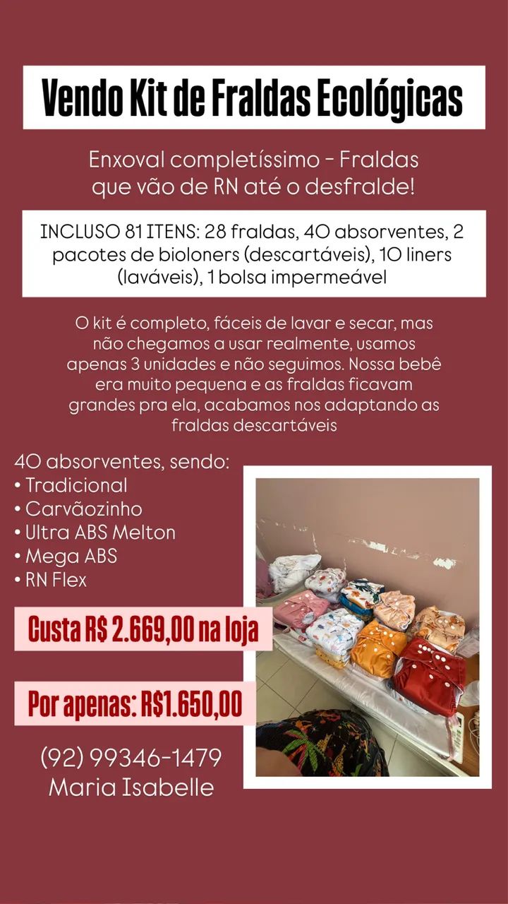 Fraldas Ecológicas - Foto 2
