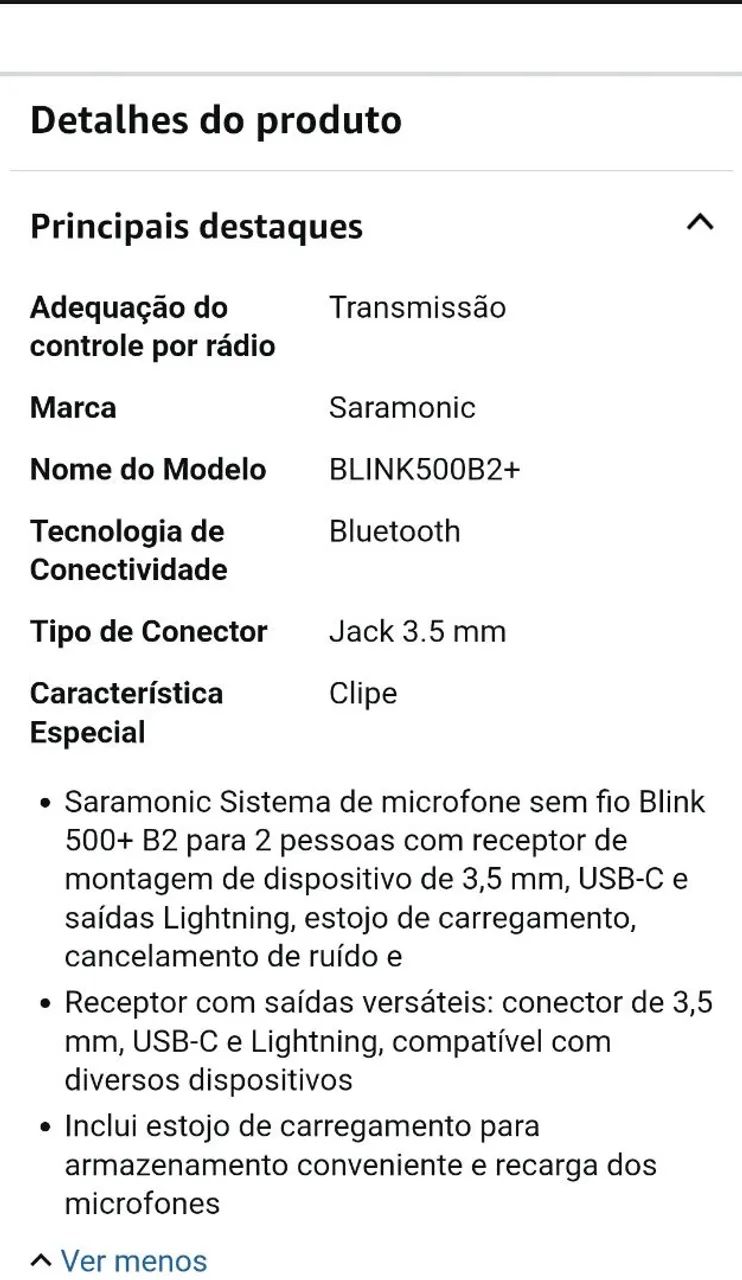 MICROFONE DE LAPELA SARAMONIC  - Foto 5