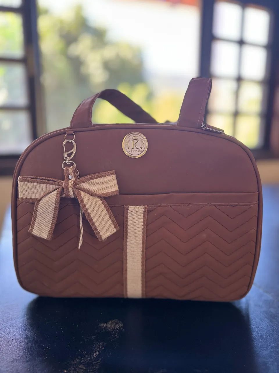 Bolsa Saída Maternidade Com Pingente Espaçosa - Foto 2