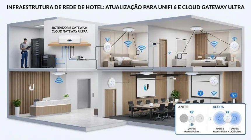 Instalação Firewall  Rede Wireless Internet Kit Infra - Foto 2