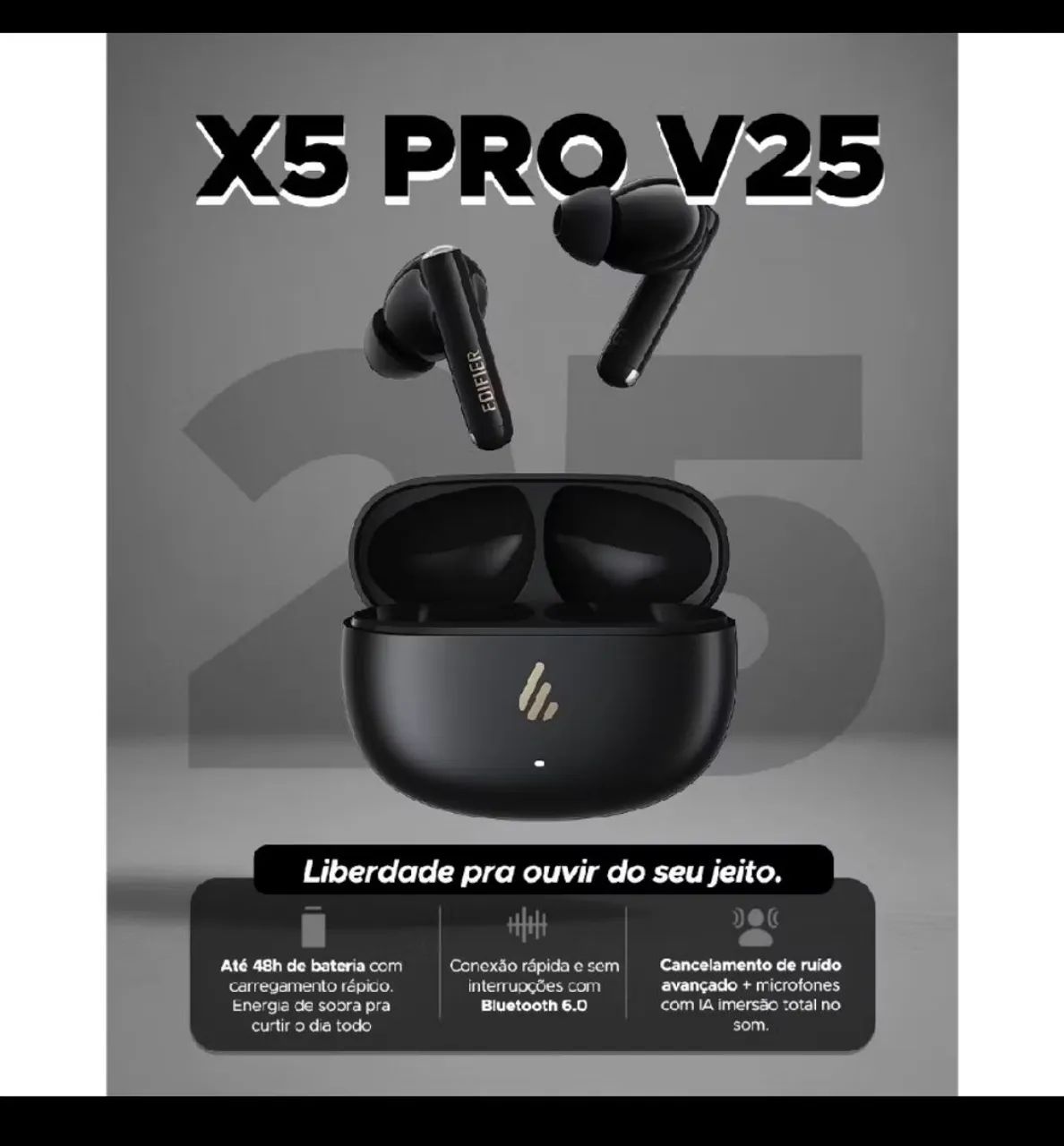 Fone EDIFIER X5 PRO V25 - Foto 3