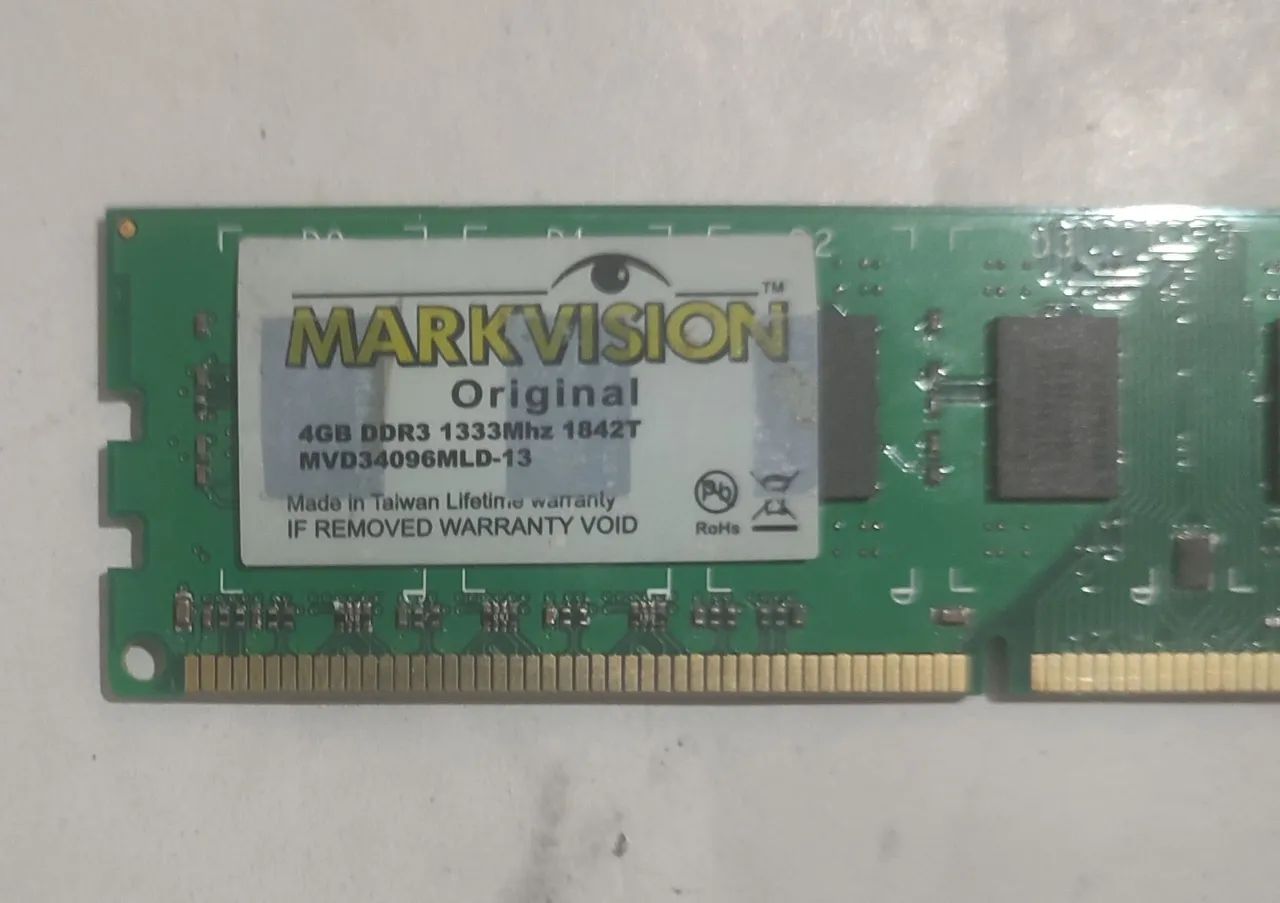 Memória RAM Markvision 4GB DDR3 1333MHZ  UDIMM PC