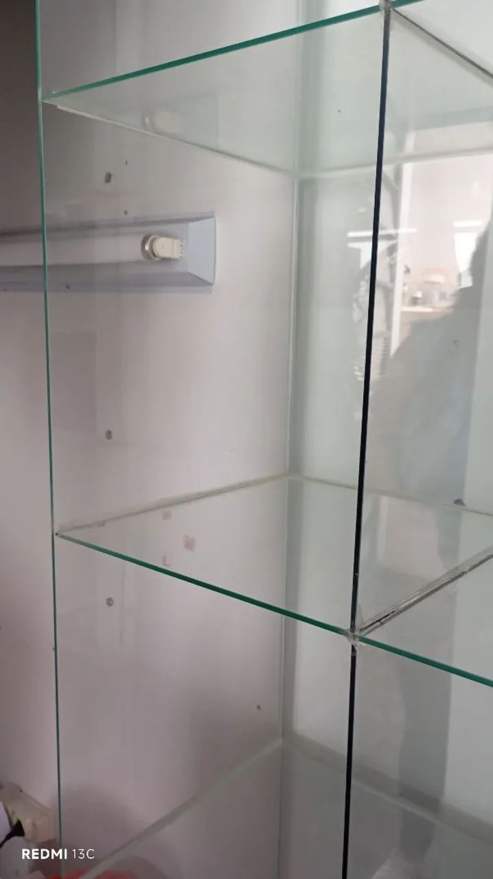 Vitrine de vidro modular 