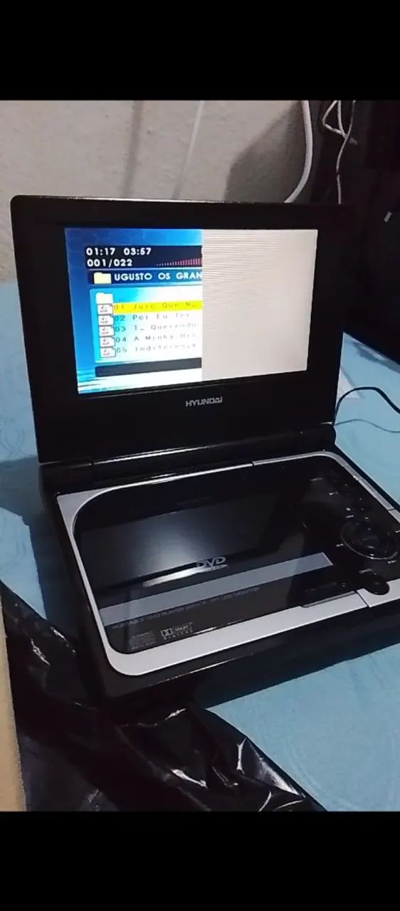 DVD portátil com tela 