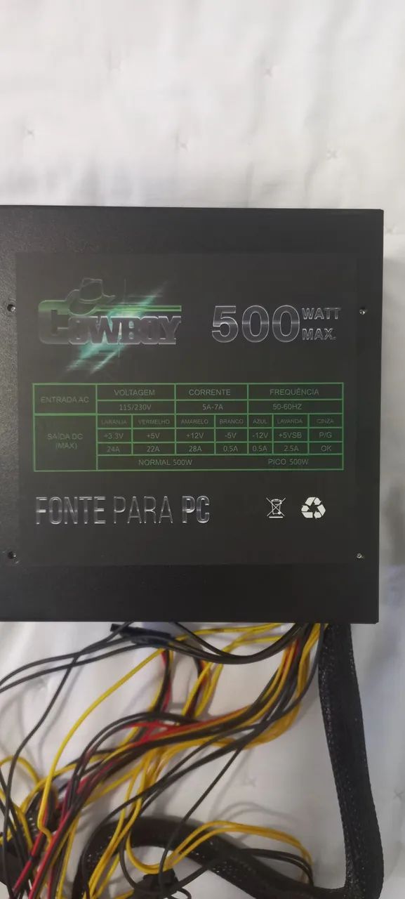 Fonte cowboy 500 watt  - Foto 2