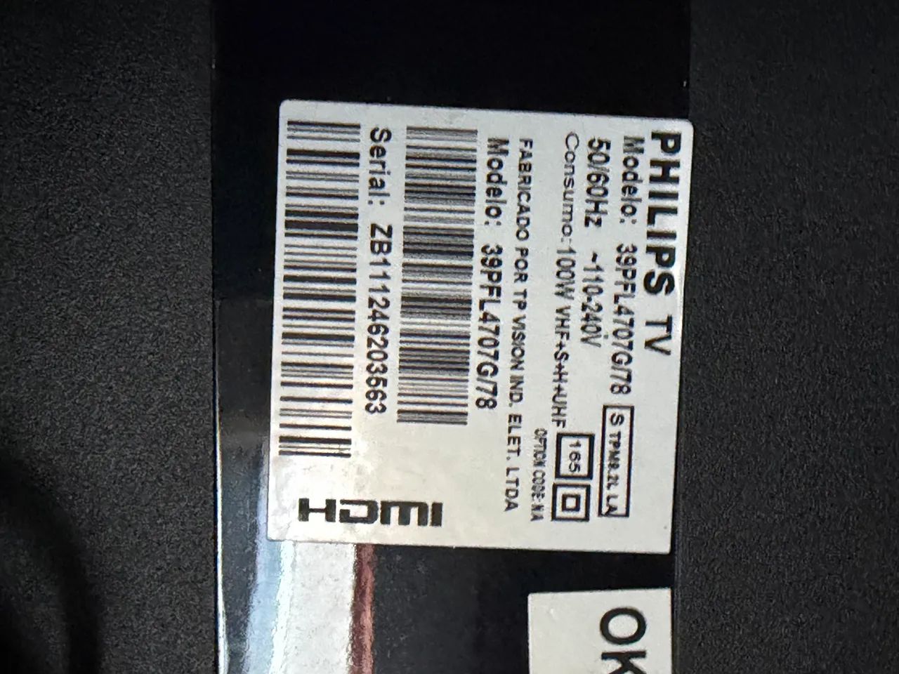 TV PHILIPS 39 POLEGADAS