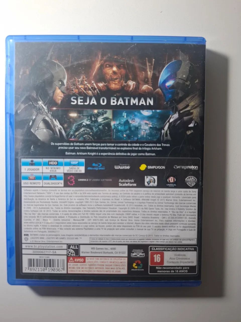 Jogo Batman Arkham Knight PS4 Mídia Física  - Foto 2