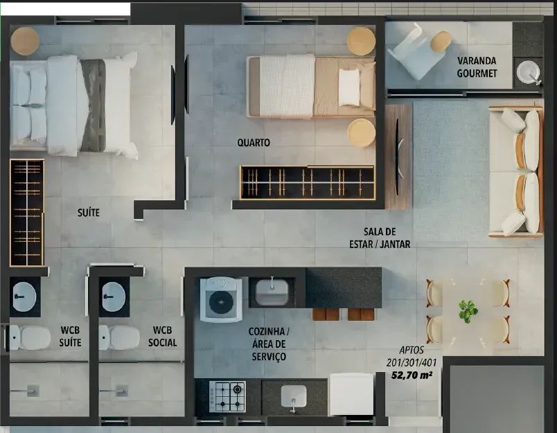 Apartamento com 2 Quartos nos Bancários - Foto 5
