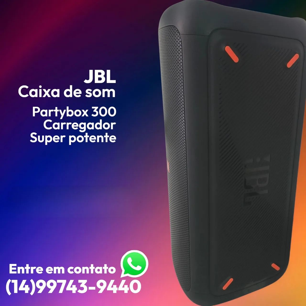Caixa de som JBL PARTYBOX300  - Foto 5