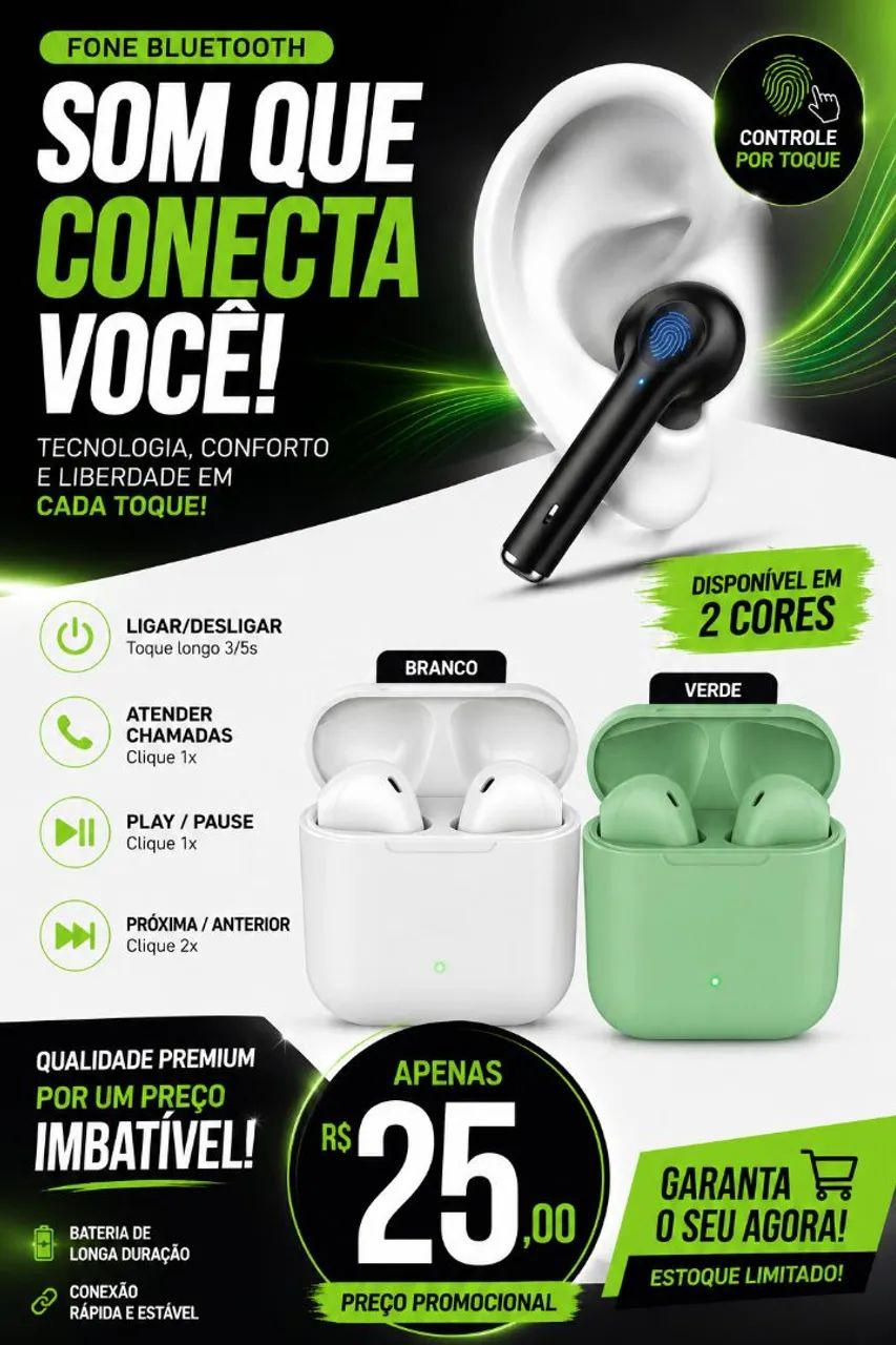 Fone bluetooth mega  - Foto 4