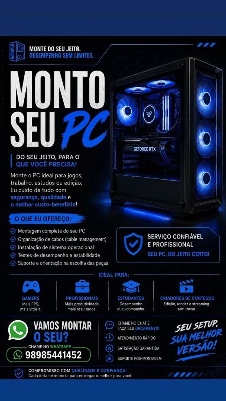 Monto seu pc