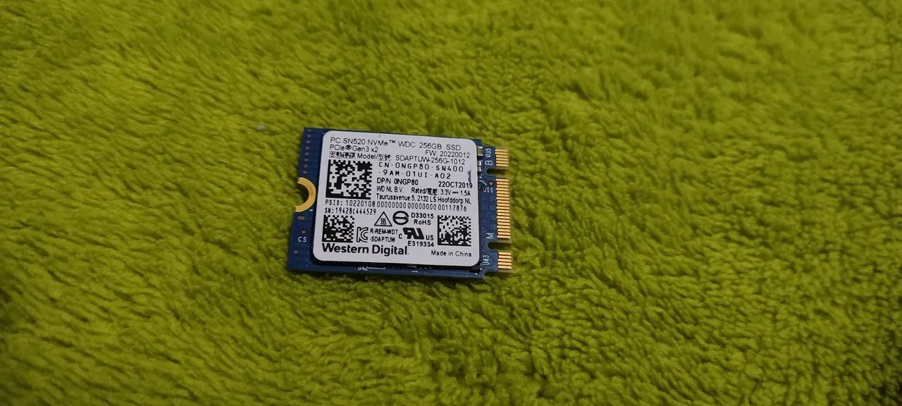 SSD M2 NVMe 256gb Western Digital