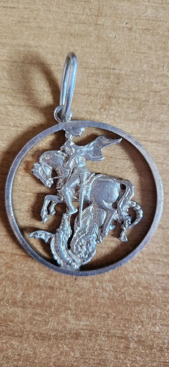 Medalha prata de São Jorge - Foto 2