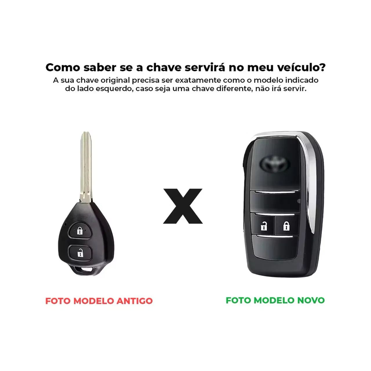 Chave Canivete Adaptação Para Toyota Etios 2 botões  - Foto 2