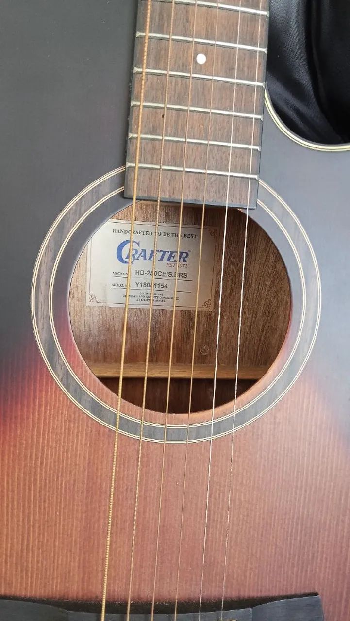 Violão elétrico folk Crafter  - Foto 4