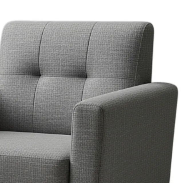 Poltrona Estofada para Sala ? Design Moderno com Pés de Madeira - Foto 3
