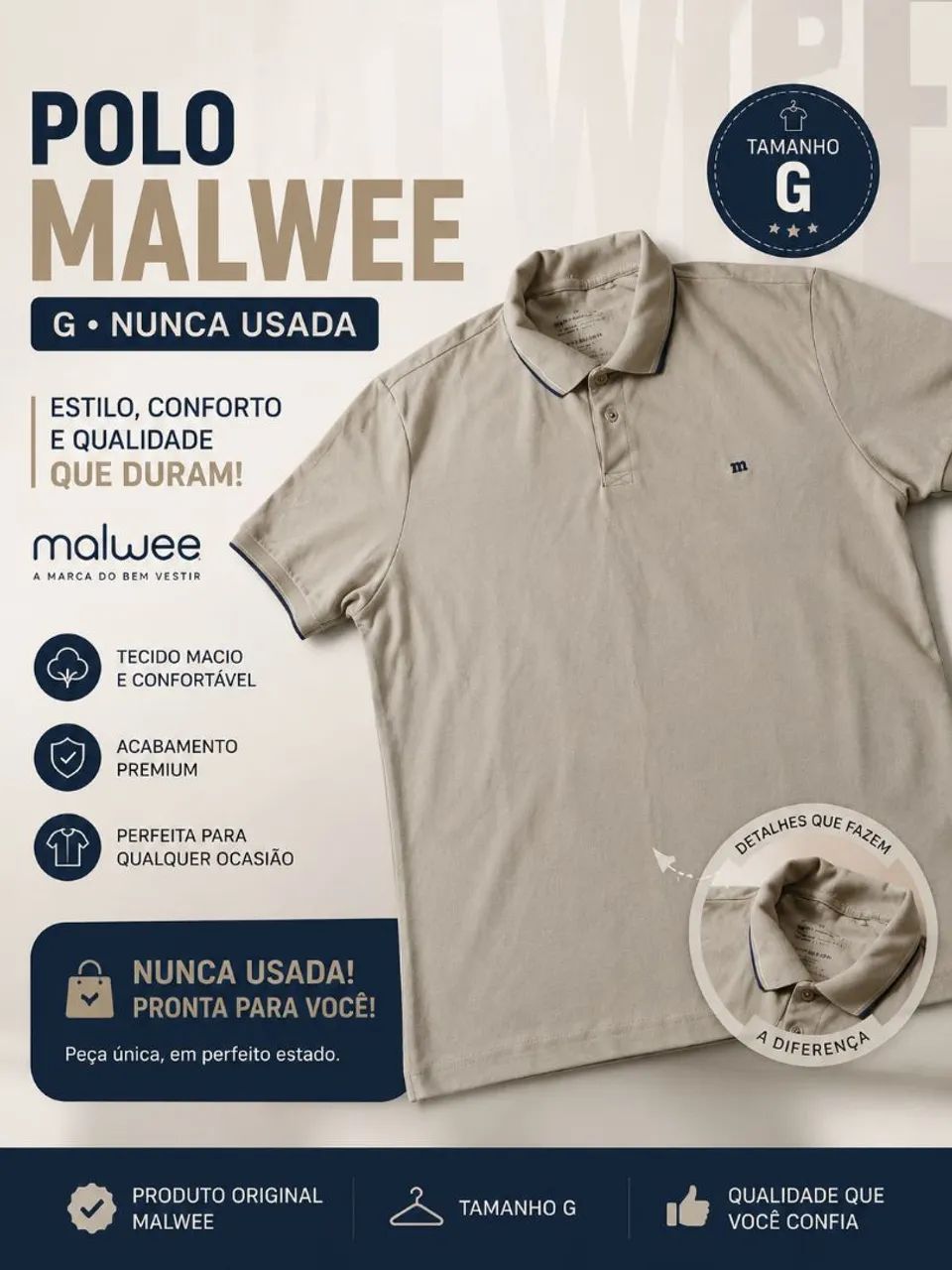 Camisa Polo Malwee | Ler Anúncio 