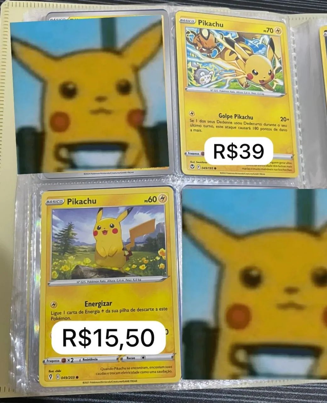 Cartas Pokémon Pikachu  - Foto 3