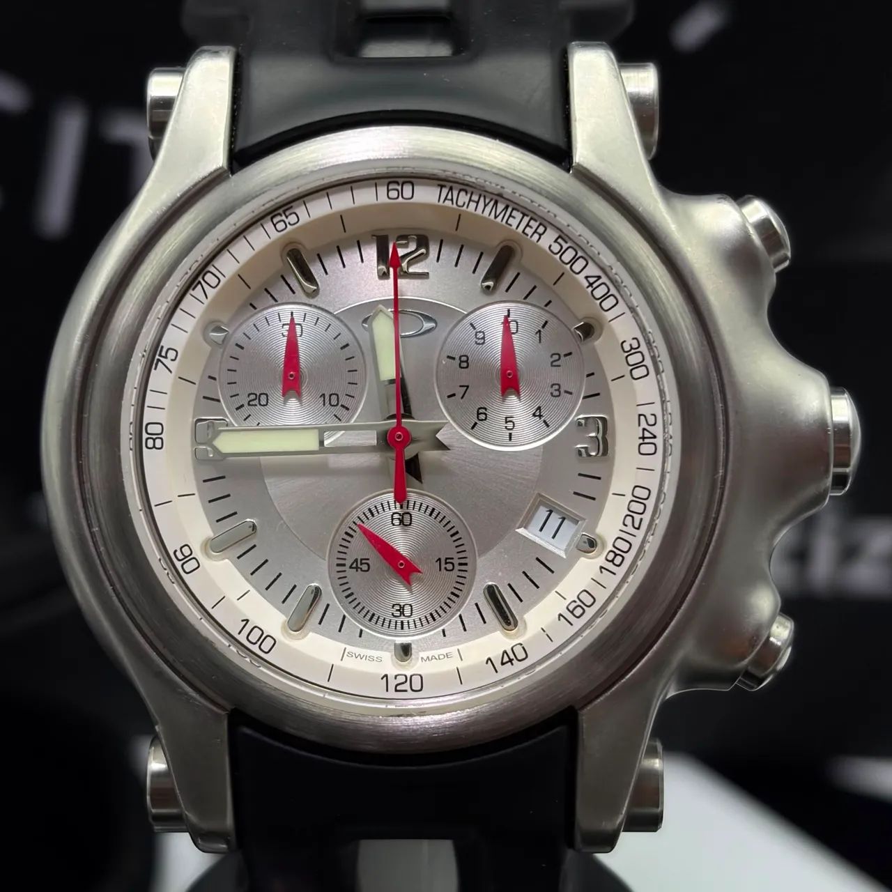 RELÓGIO OAKLEY HOLESHOT 6-HAND HONED WHITE DIAL - Foto 5