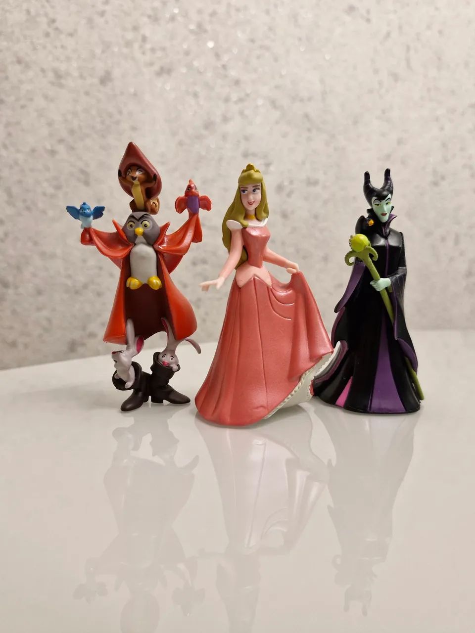 A Bela Adormecida - 3 miniaturas figure set original disney
