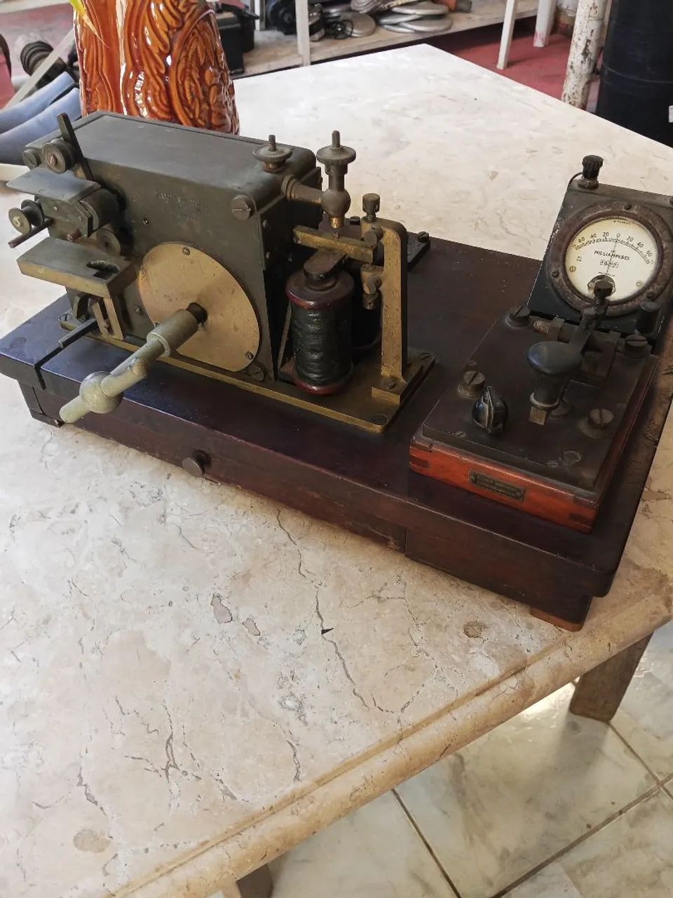 Telegrafo antigo, peça de museu: - Foto 3