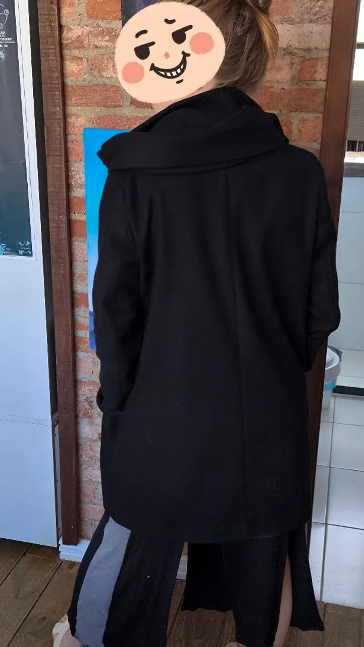 Casaco lã Zara Basic M - Foto 3