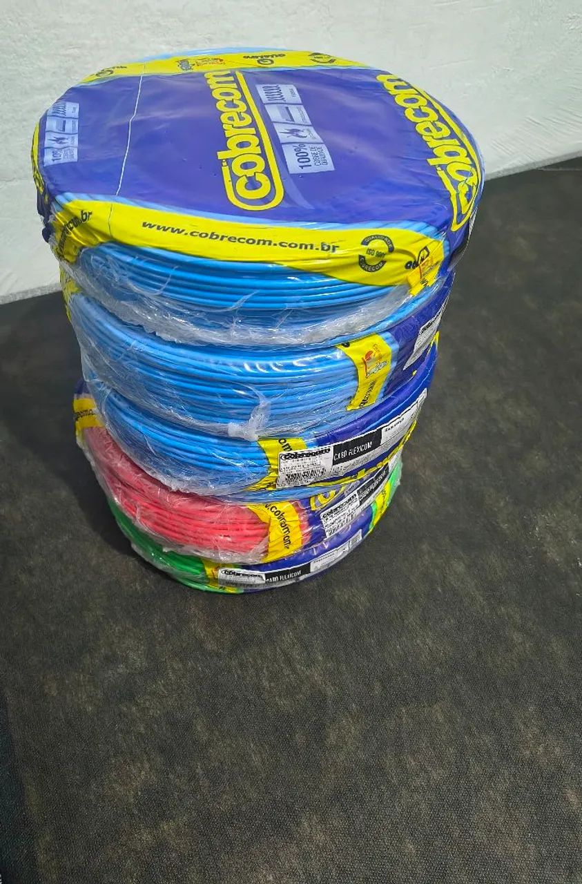 Fio Cobrecom 100m - 1,5mm² e 2,5mm² | Pronta Entrega!