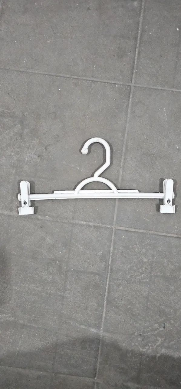 Cabides Branco Modelo Saia Calça + Presilhas