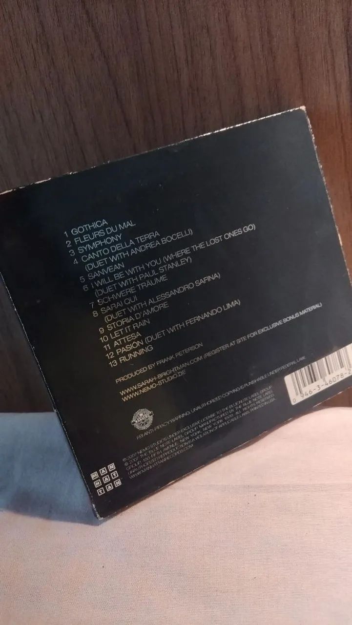 CD Sarah Brightman Symphony importado  - Foto 5